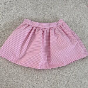 Janie and Jack Pink Striped Skater Skirt